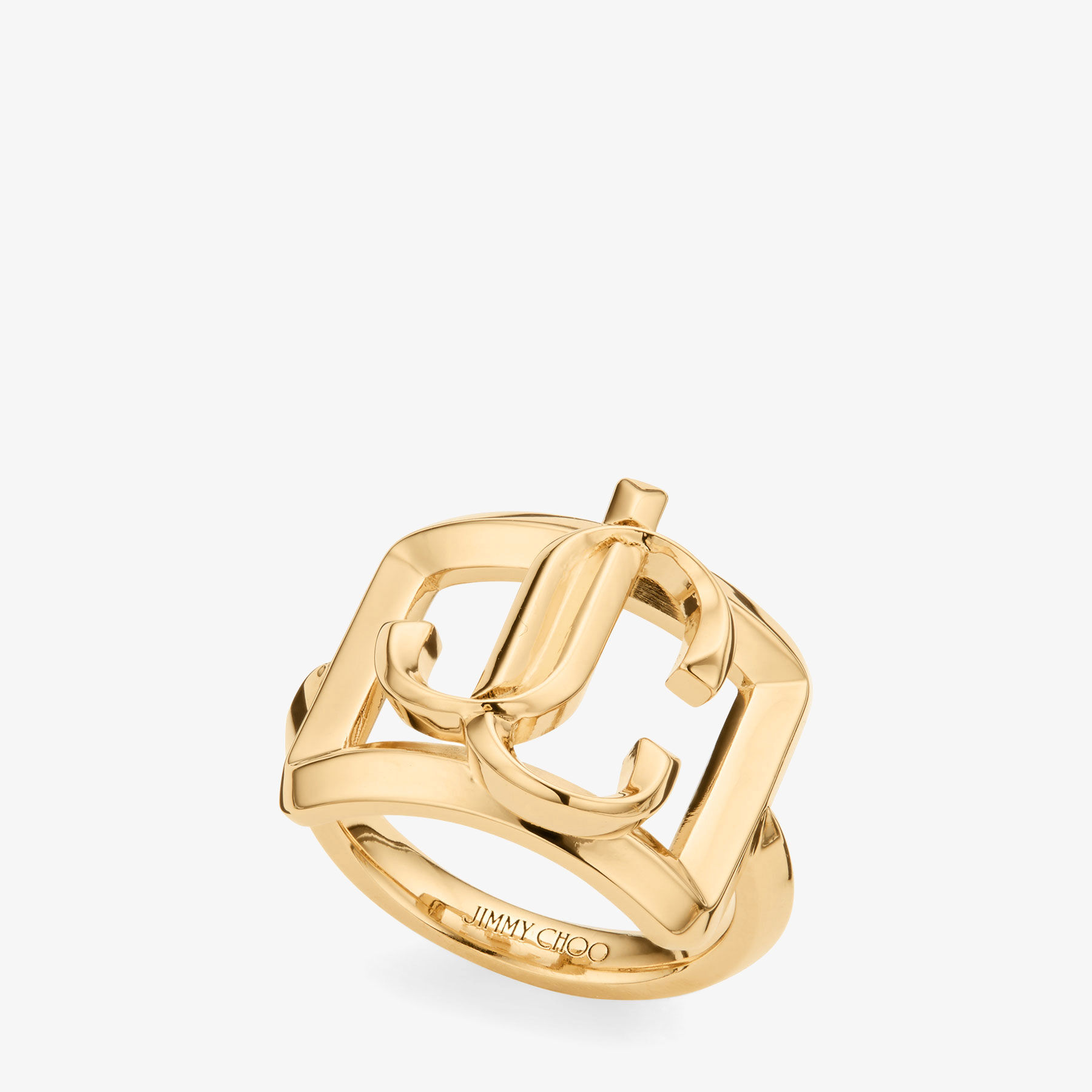 Square JC Slim Ring Gold-Finish Square Ring