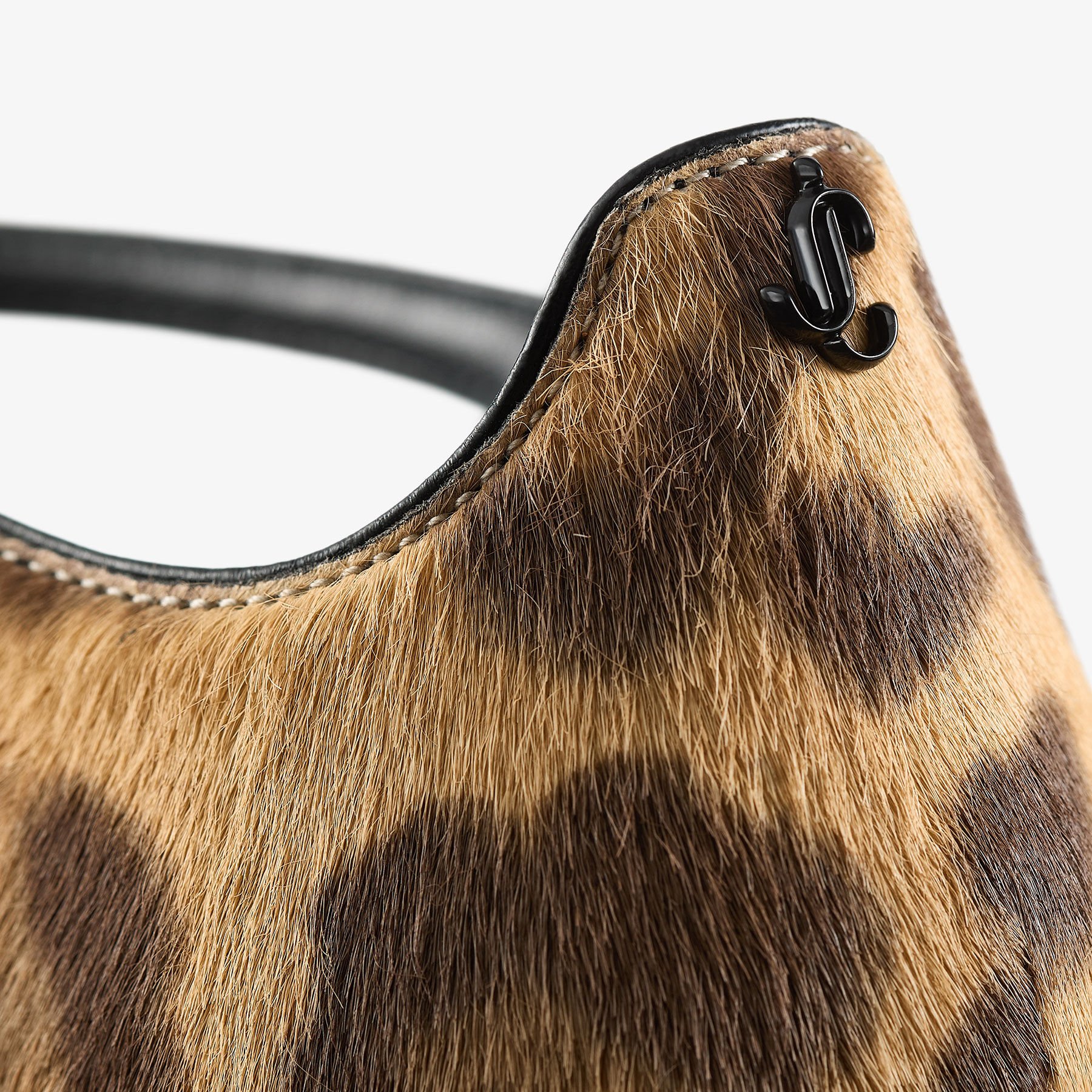 Pixie Block Heel 45 Natural Leopard Print Pony Pumps