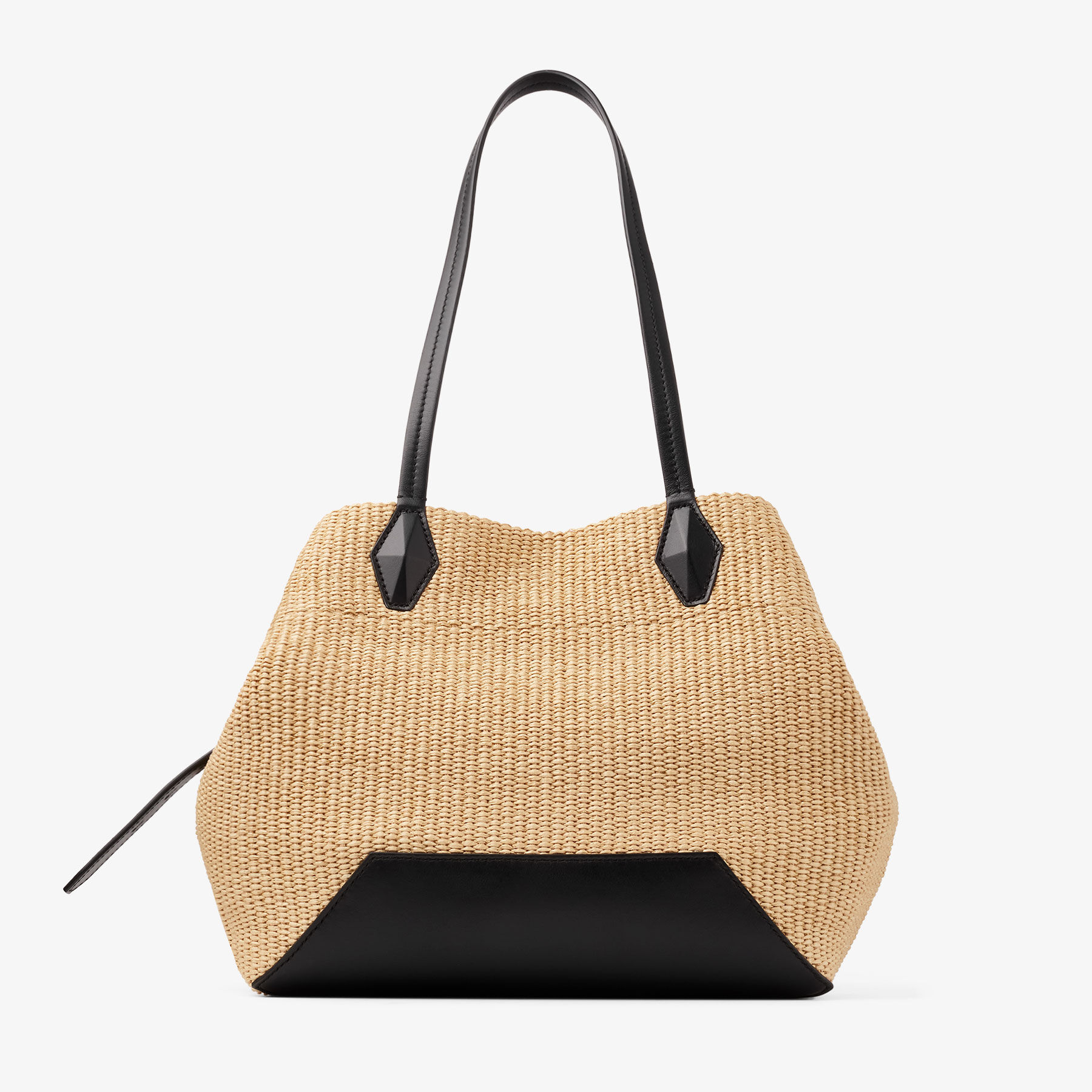 Diamond Tote M Natutal Raffia Tote Bag