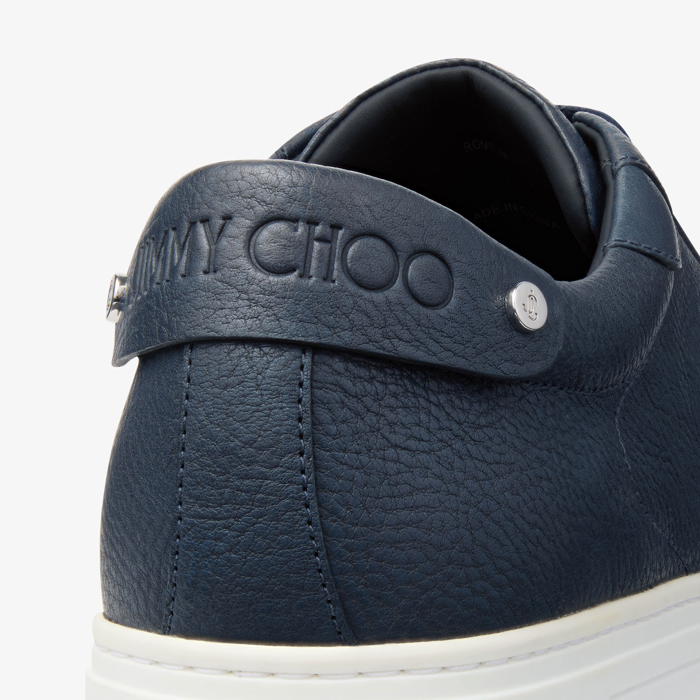 Rome M Navy Leather Trainers