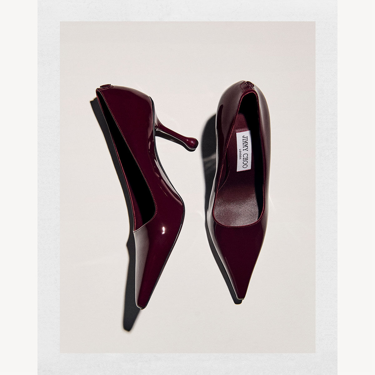 Ixia 80 Garnet Patent Leather Pumps