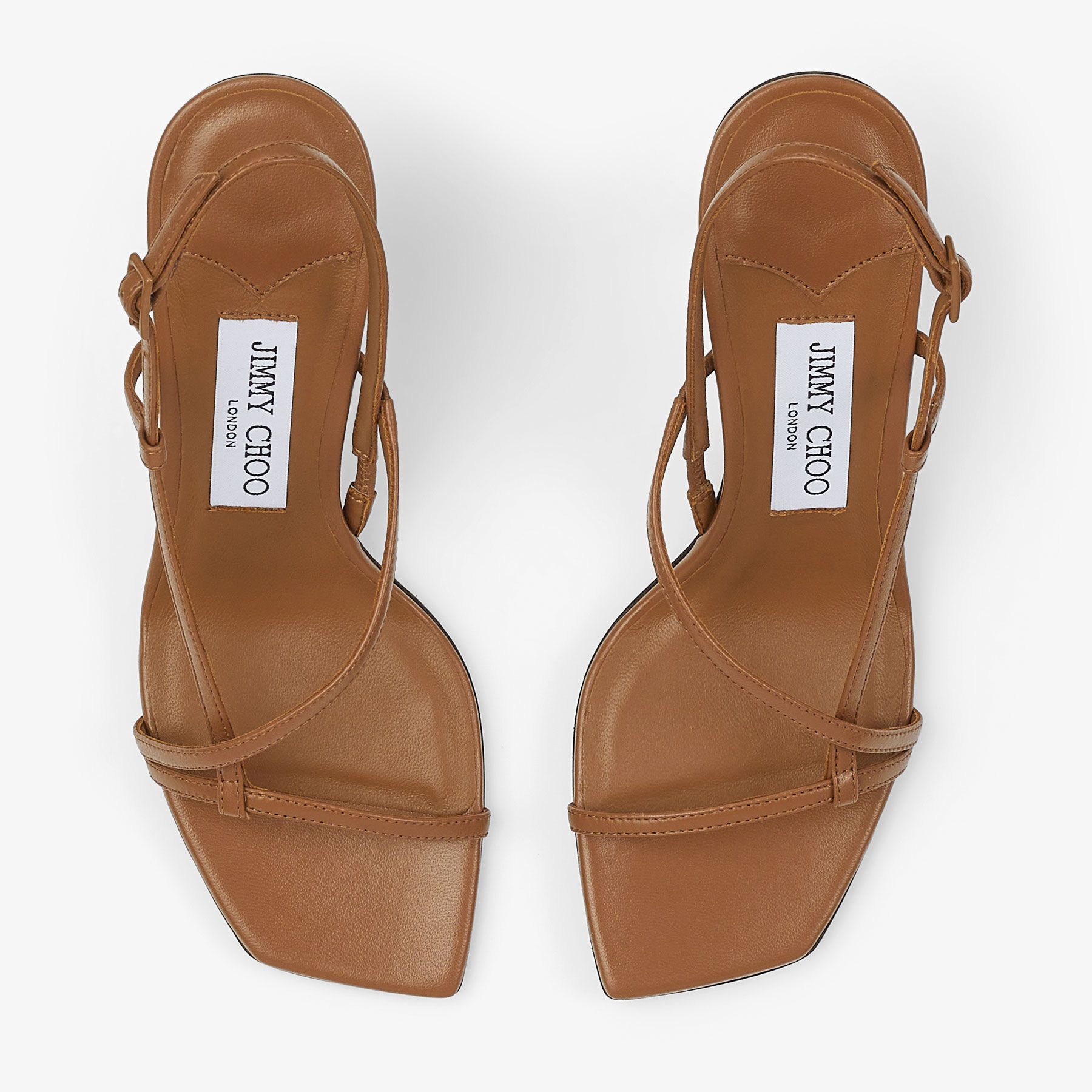 Etana 80 Tan/Tortoise Nappa Leather Sandals