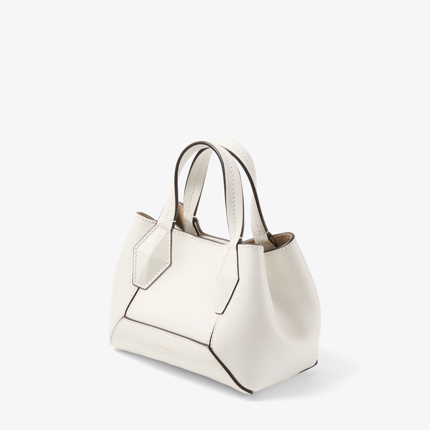 Diamond Tote XS Latte Leather Mini Tote Bag