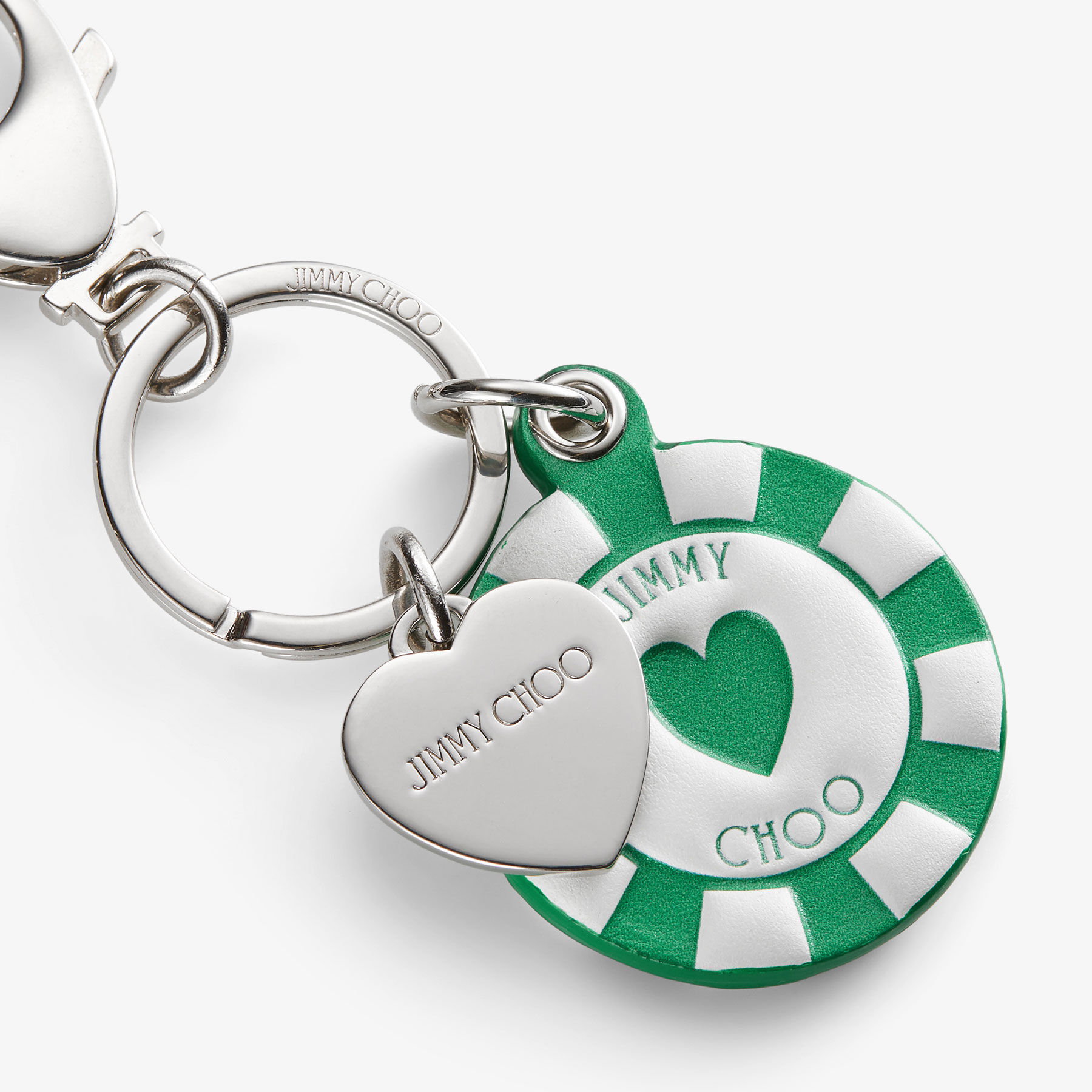 Casino Chip Charm Green Leather Casino Chip Bag Charm