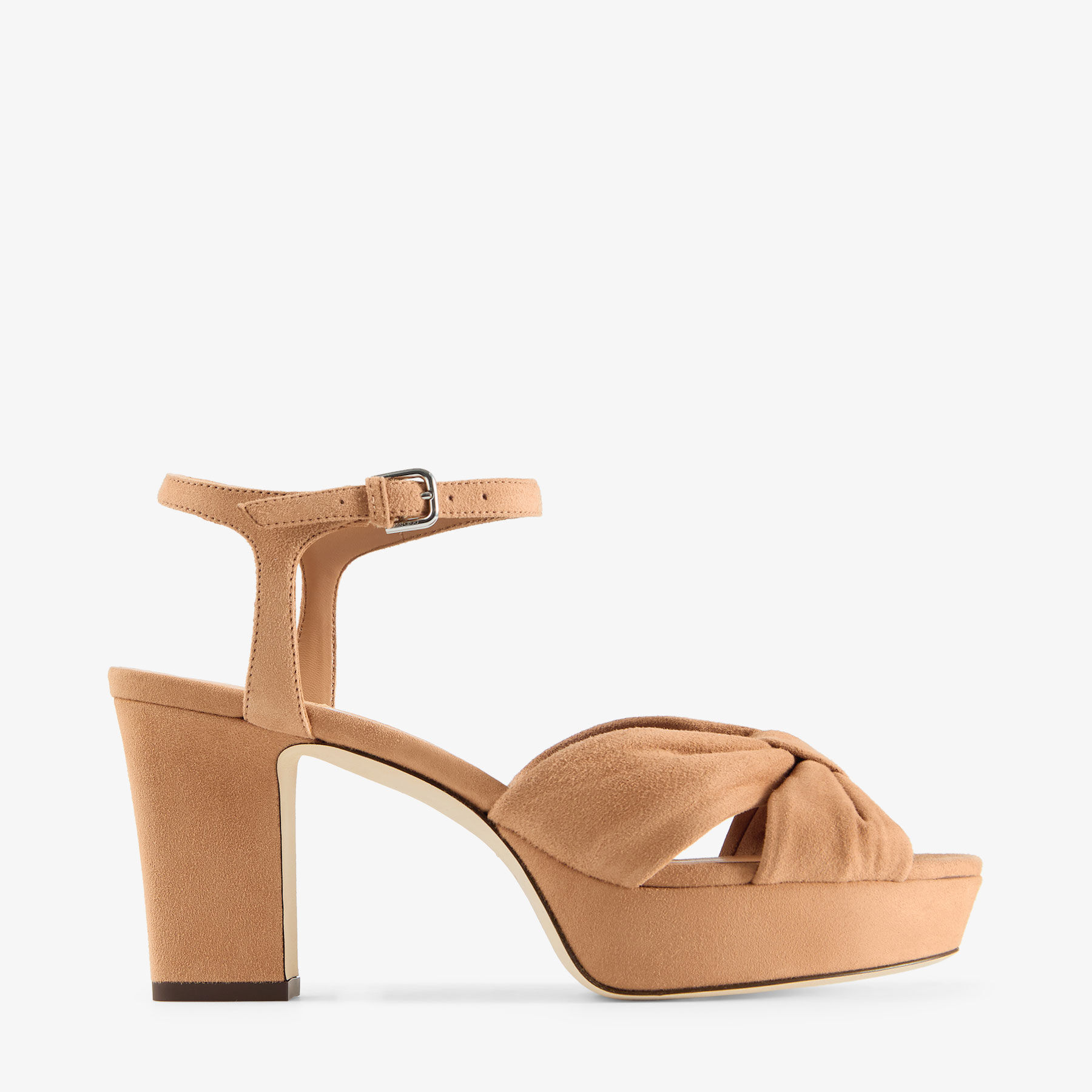 Heloise 80 Toffee Suede Platform Sandals