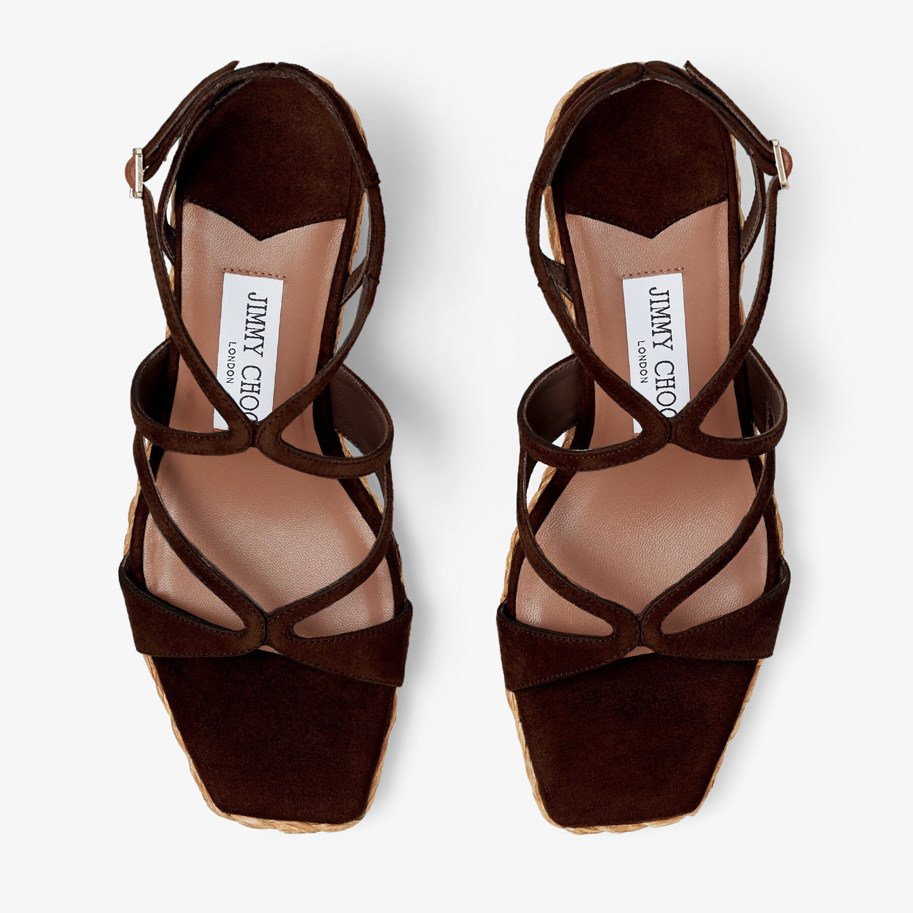 Ayla 85 Coffee Suede Wedge
