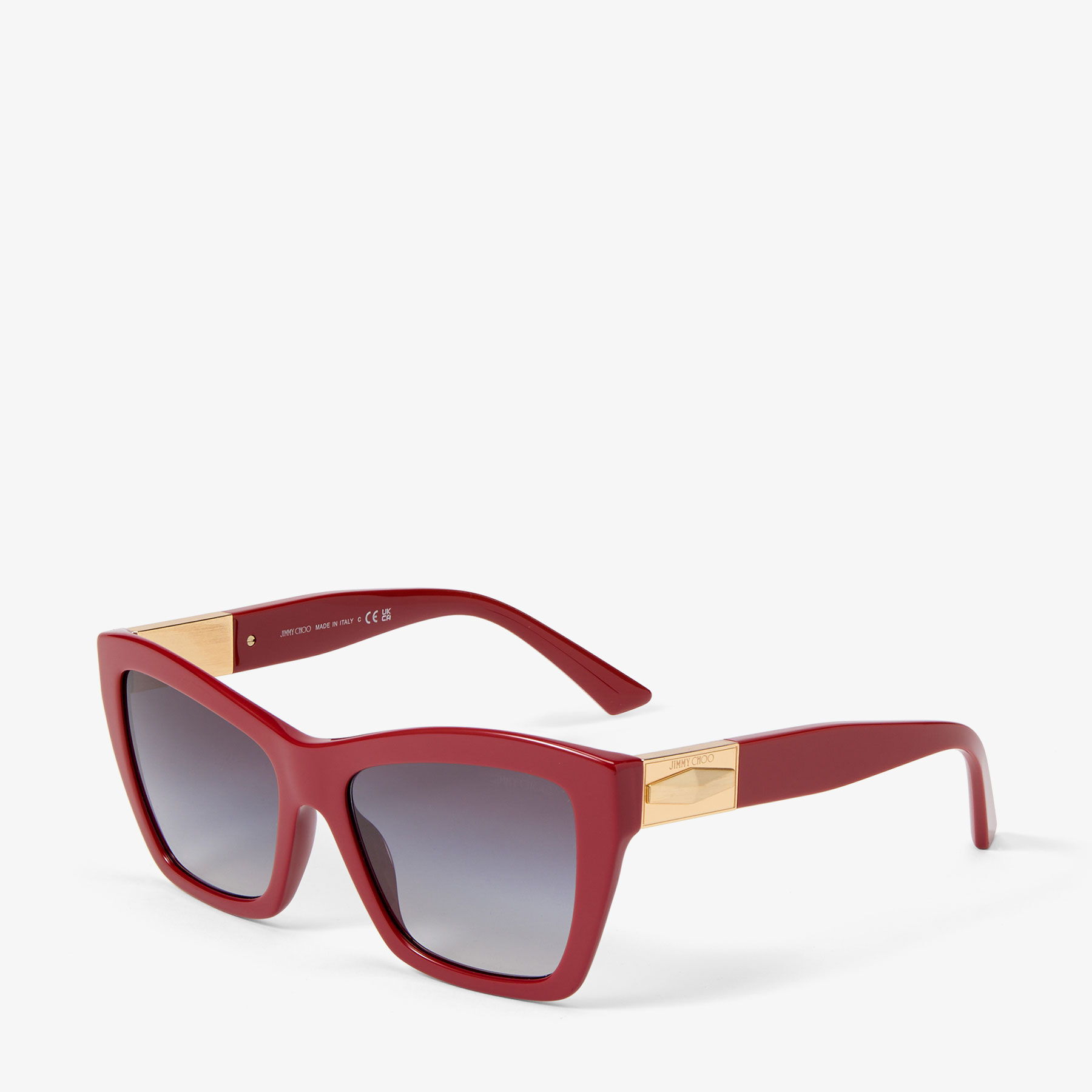 Elina Cranberry Cat Eye Sunglasses