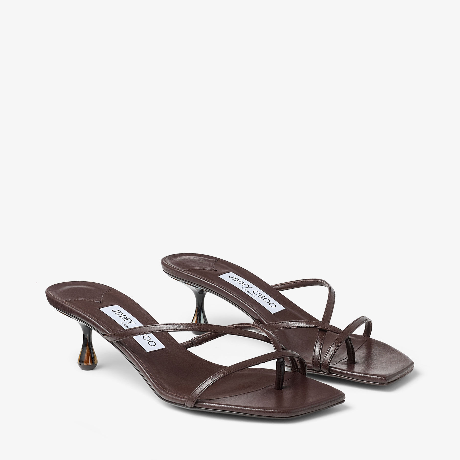 Etana Mule 50 Chocolate Leather Mules