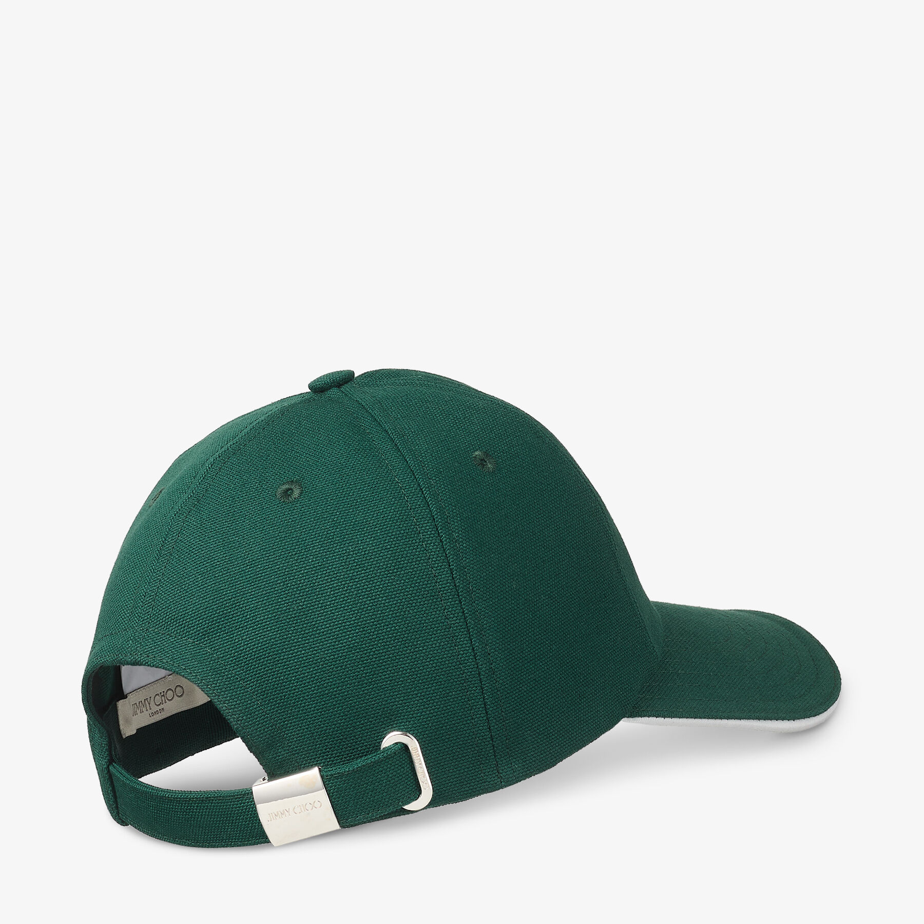 Jimmy Choo / Malbon 2.0 Cap Malbon Green Embroidered Cotton Cap