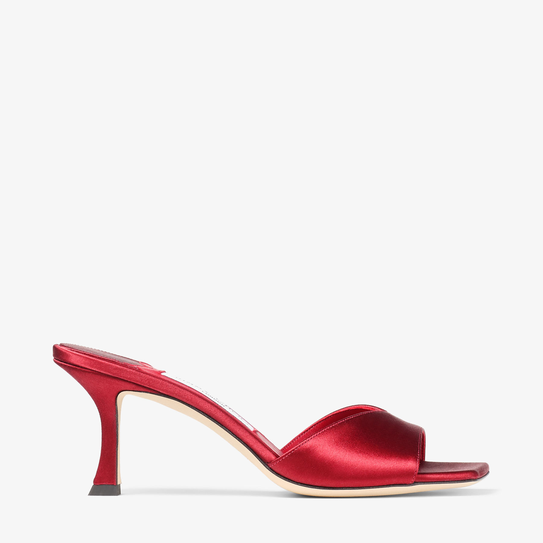 Skye 70 Ruby Red Satin Sandals