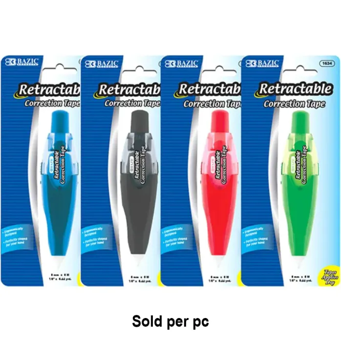 Retractable Correction Tape 5mm x 196in