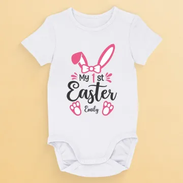 Snuggles, Giggles & Easter Joy - Family Personalized Custom Baby Onesie - Easter Gift For Baby Kids, Newborn Baby