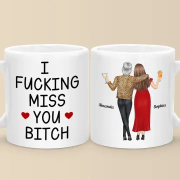 Besties Make The World Brighter - Bestie Personalized Custom Mug - Gift For Best Friends, BFF, Sisters