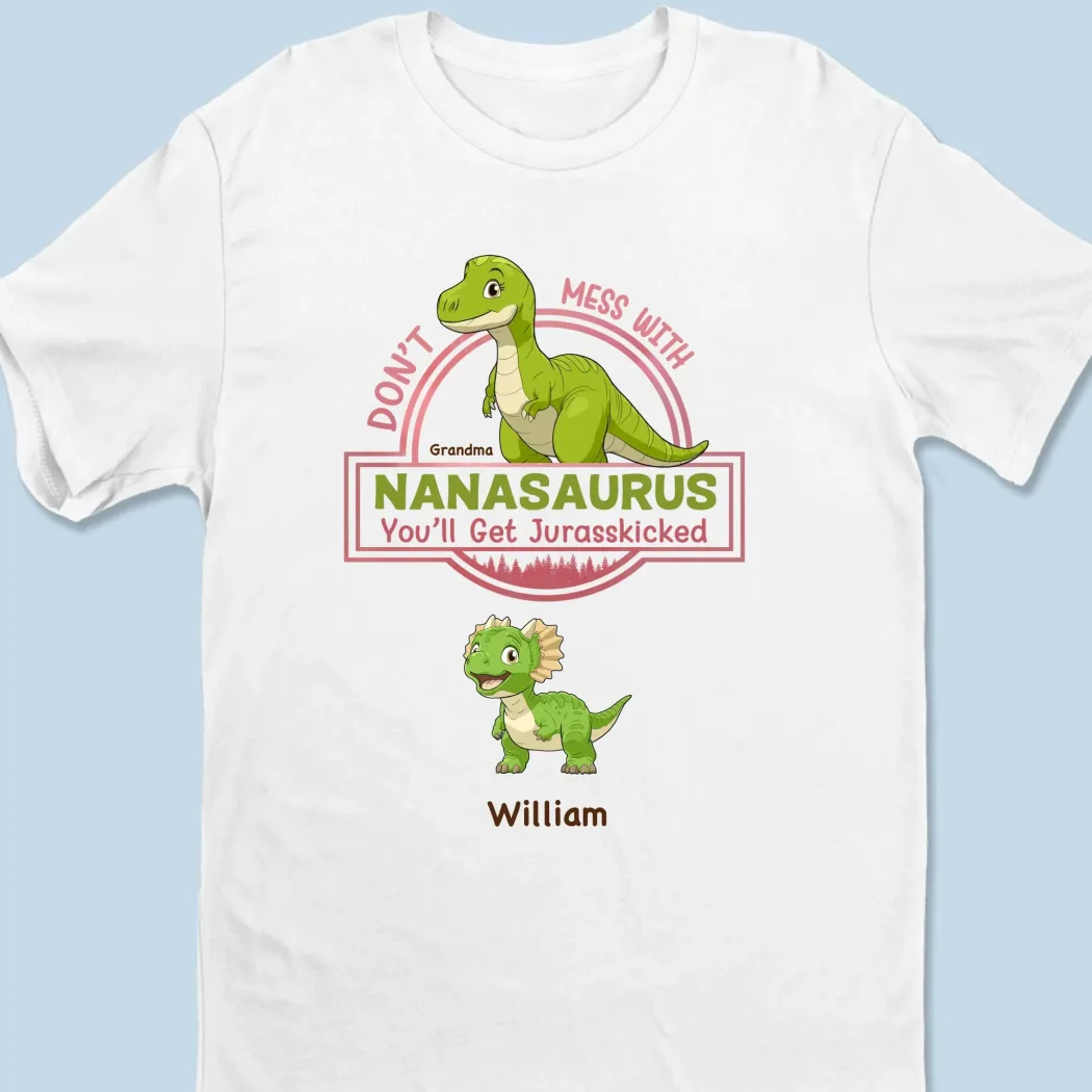 Jurassic Love, Jurassic Strength -  Family Personalized Custom Unisex T-shirt, Premium T-shirt, Hoodie - Mother's Day Gift For Mom, Grandma