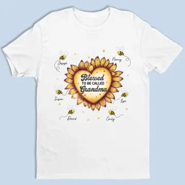My Heart Belongs To Grandma - Family Personalized Custom Unisex T-shirt, Premium T-shirt, Hoodie - Mother's Day Gift For Mom, Grandma