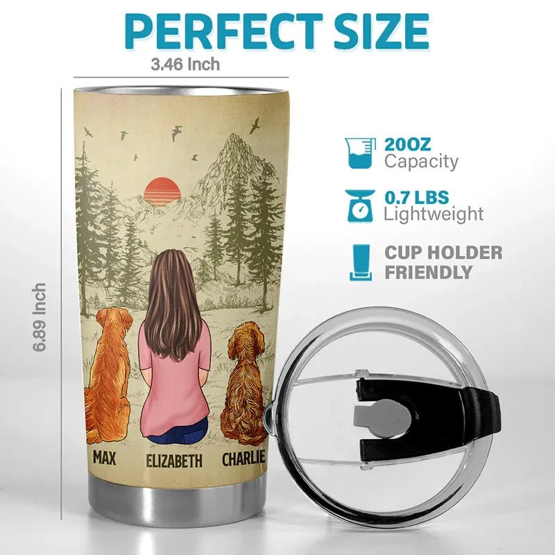 Just A Girl Who Loves Dogs - Dog Personalized Custom Tumbler - Gift For Pet Owners, Pet Lovers
