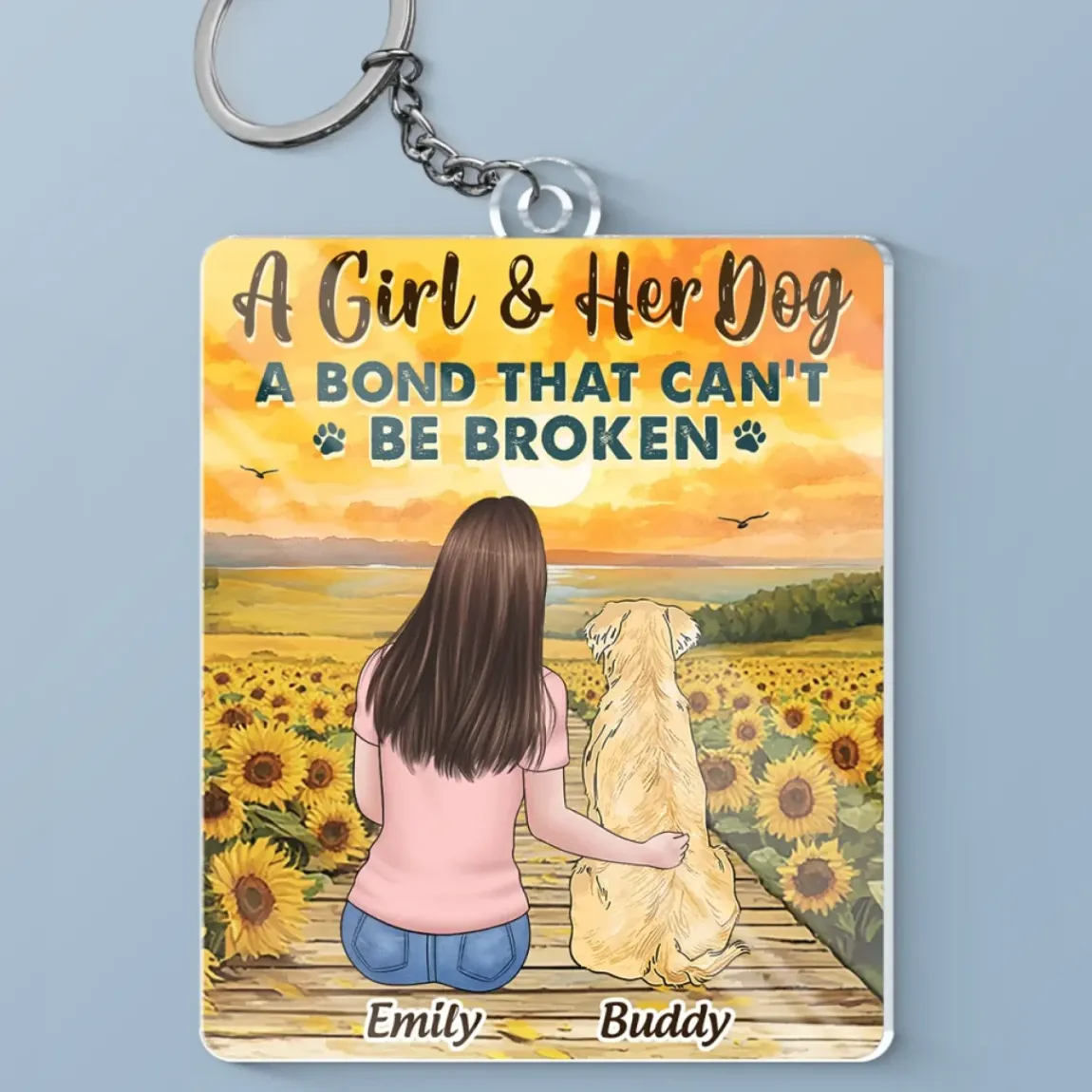 A Friend For A Lifetime - Dog Personalized Custom Shaped Acrylic Keychain - Gift For Pet Owners, Pet Lovers