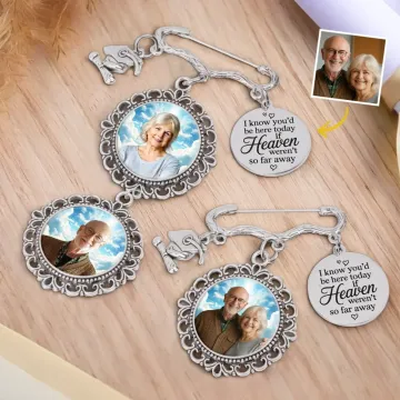 Custom Photo Still With Us, Always - Memorial Personalized Custom Graduation Tassel Pin - Sympathy Gift, Graduation Gift For Family Members, Siblings, Brothers, Sisters