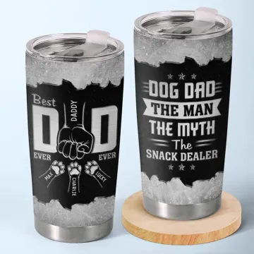 Happy Pawther��s Day To The Best Dog Dad I Know - Dog Personalized Custom Tumbler - Father's Day, Gift For Pet Owners, Pet Lovers