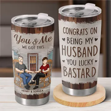 Fate Knew I Was Meant For You - Couple Personalized Custom Tumbler - Gift For Husband Wife, Anniversary