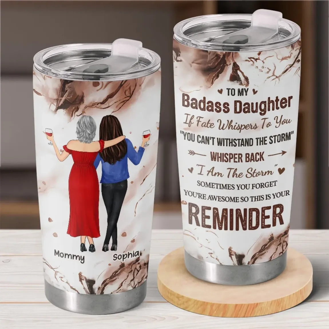 Together Always, Friends From The Start - Family Personalized Custom Tumbler - Gift For Mom, Daughter