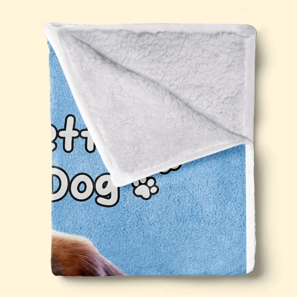 Happiness Is A Wet Nose And A Wagging Tail - Dog Personalized Custom Blanket - Gift For Pet Owners, Pet Lovers