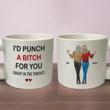 Life Is Better With Friends - Bestie Personalized Custom Chunky Mug - Gift For Best Friends, BFF, Sisters