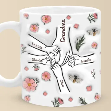 Grandma Makes Every Moment Special - Family Personalized Custom 3D Inflated Effect Printed Mug - Mother's Day, Gift For Mom, Grandma