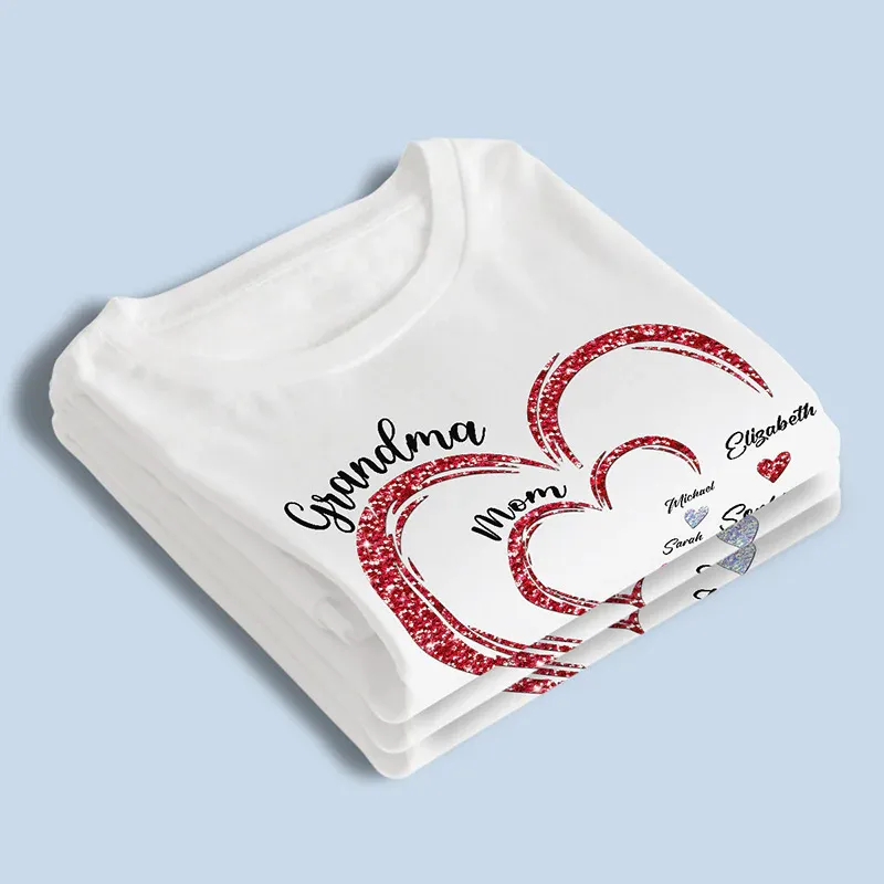 A Garden Of Love Grows In A Granny's Heart - Family Personalized Custom Unisex T-shirt, Hoodie, Sweatshirt - Gift For Mom, Grandma
