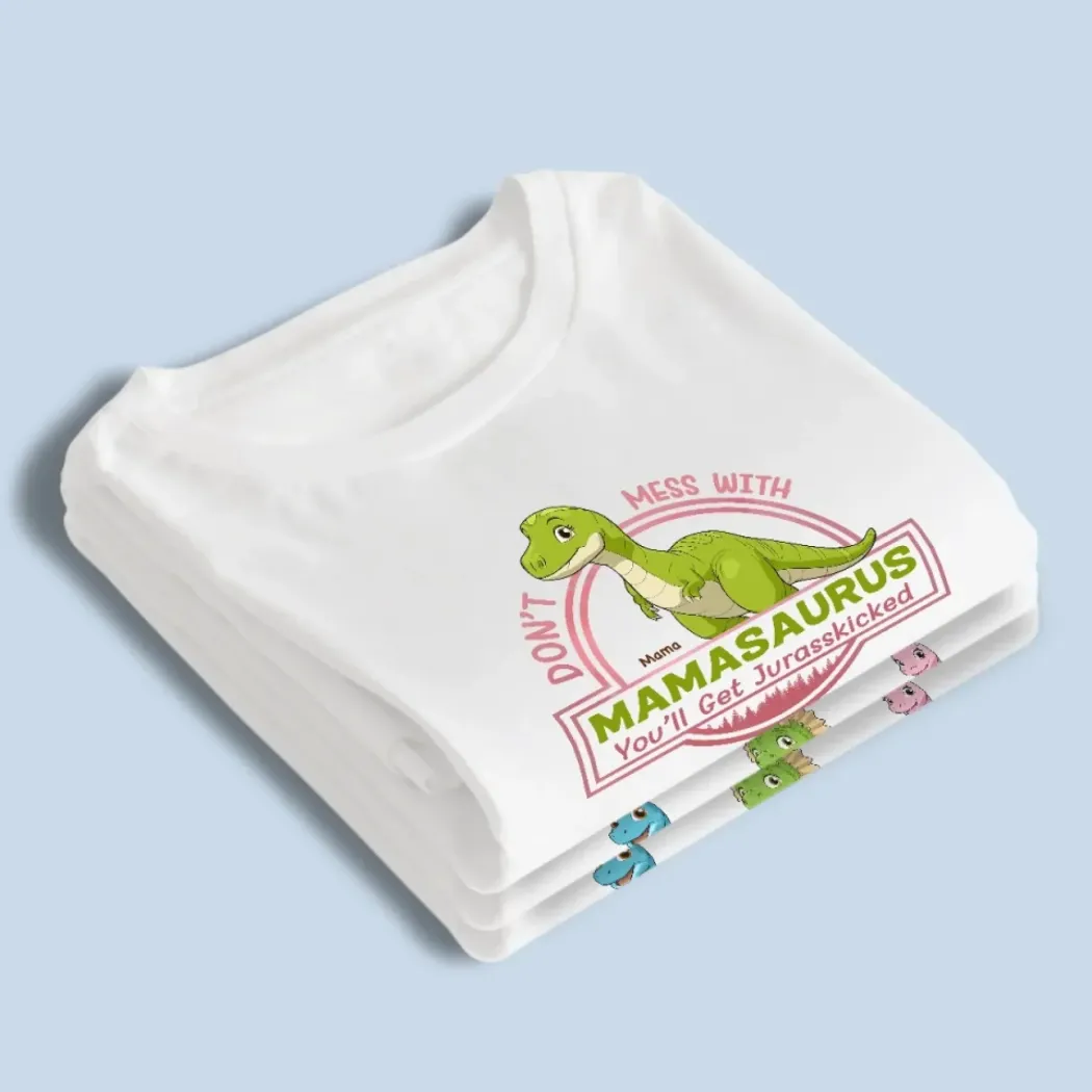 Jurassic Love, Jurassic Strength -  Family Personalized Custom Unisex T-shirt, Premium T-shirt, Hoodie - Mother's Day Gift For Mom, Grandma