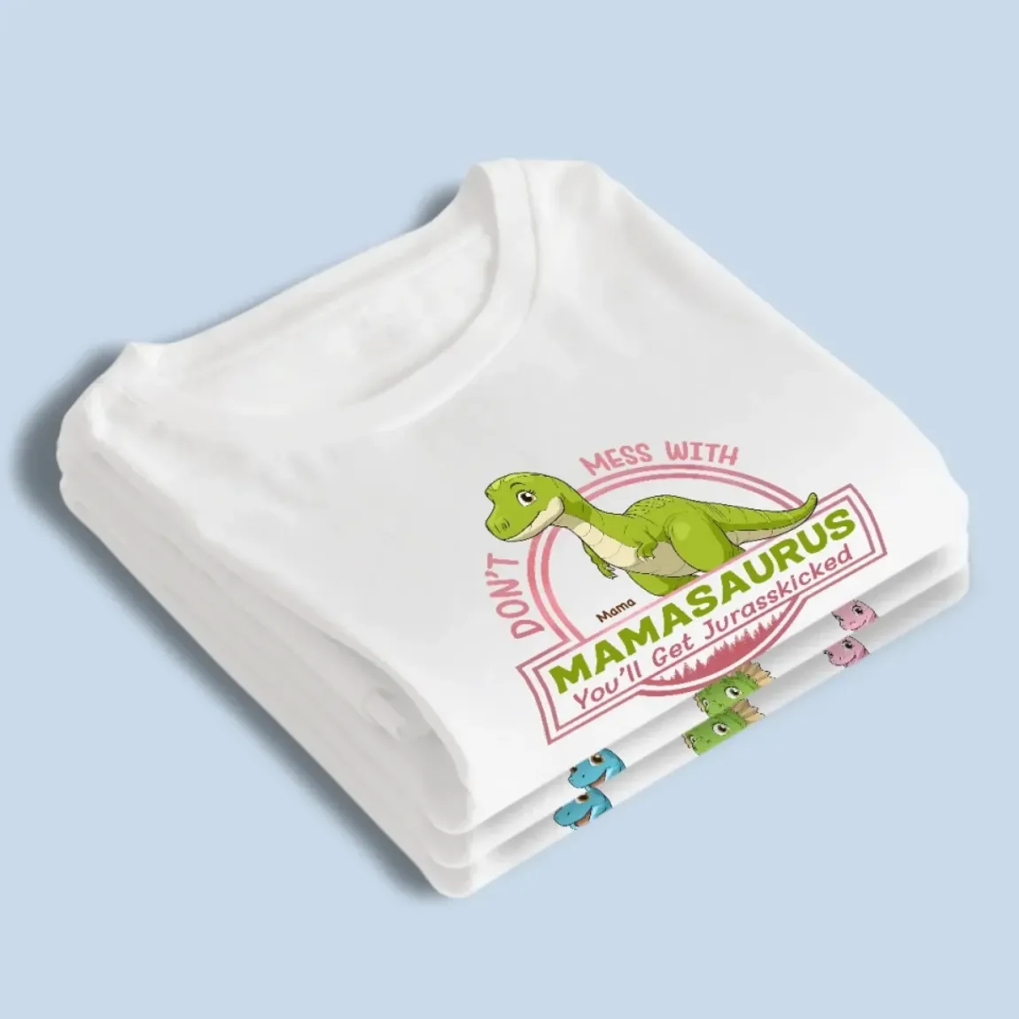 Jurassic Love, Jurassic Strength -  Family Personalized Custom Unisex T-shirt, Premium T-shirt, Hoodie - Mother's Day Gift For Mom, Grandma
