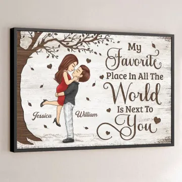 My Smile Is Yours - Couple Personalized Custom Horizontal Poster - Gift For Husband Wife, Anniversary