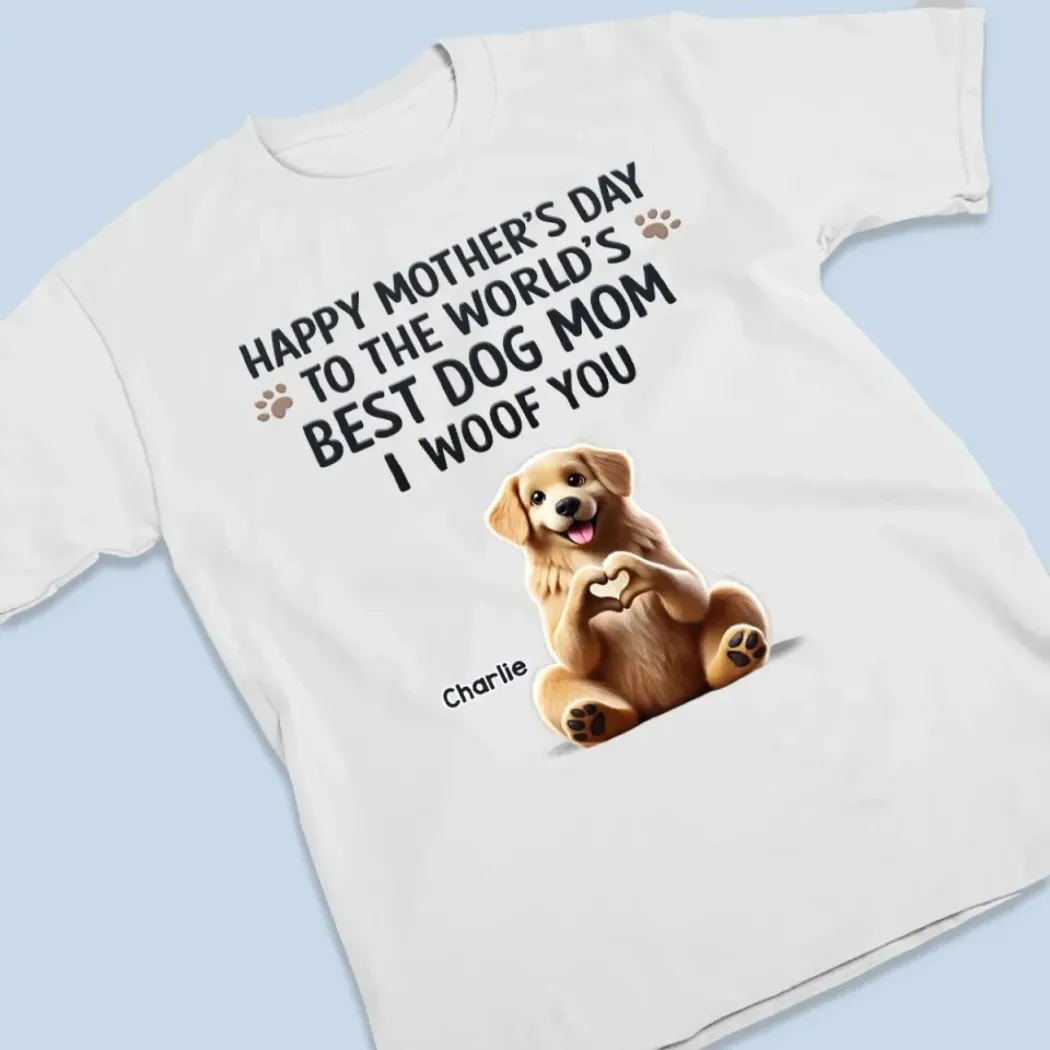 A Dog Mom��s Love Is Unmatched - Dog Personalized Custom Unisex T-shirt, Premium T-shirt, Hoodie - Mother's Day, Gift For Pet Owners, Pet Lovers