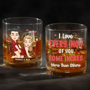 You��re My Favorite Reason To Smile - Couple Personalized Custom Whiskey Glass - Gift For Husband Wife, Anniversary