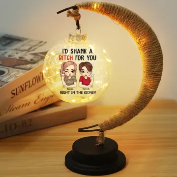 Different Roots, Same Soul - Bestie Personalized Custom Moon Lamp Light - Gift For Best Friends, BFF, Sisters