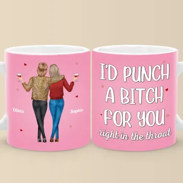 Partners In Crime For Life - Bestie Personalized Custom Mug - Gift For Best Friends, BFF, Sisters