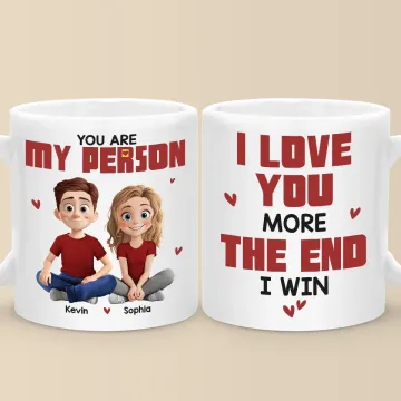 Love Is Being With You - Couple Personalized Custom Mug - Gift For Husband Wife, Anniversary