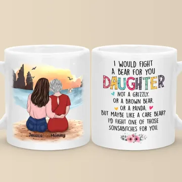 Our Hearts Are Bound Together By Laughter - Family Personalized Custom Mug - Gift For Mom, Daughter