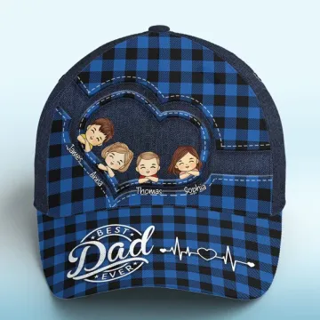You Are The World - Family Personalized Custom Hat, All Over Print Classic Cap - Gift For Dad, Grandpa, Pet Owners, Pet Lovers