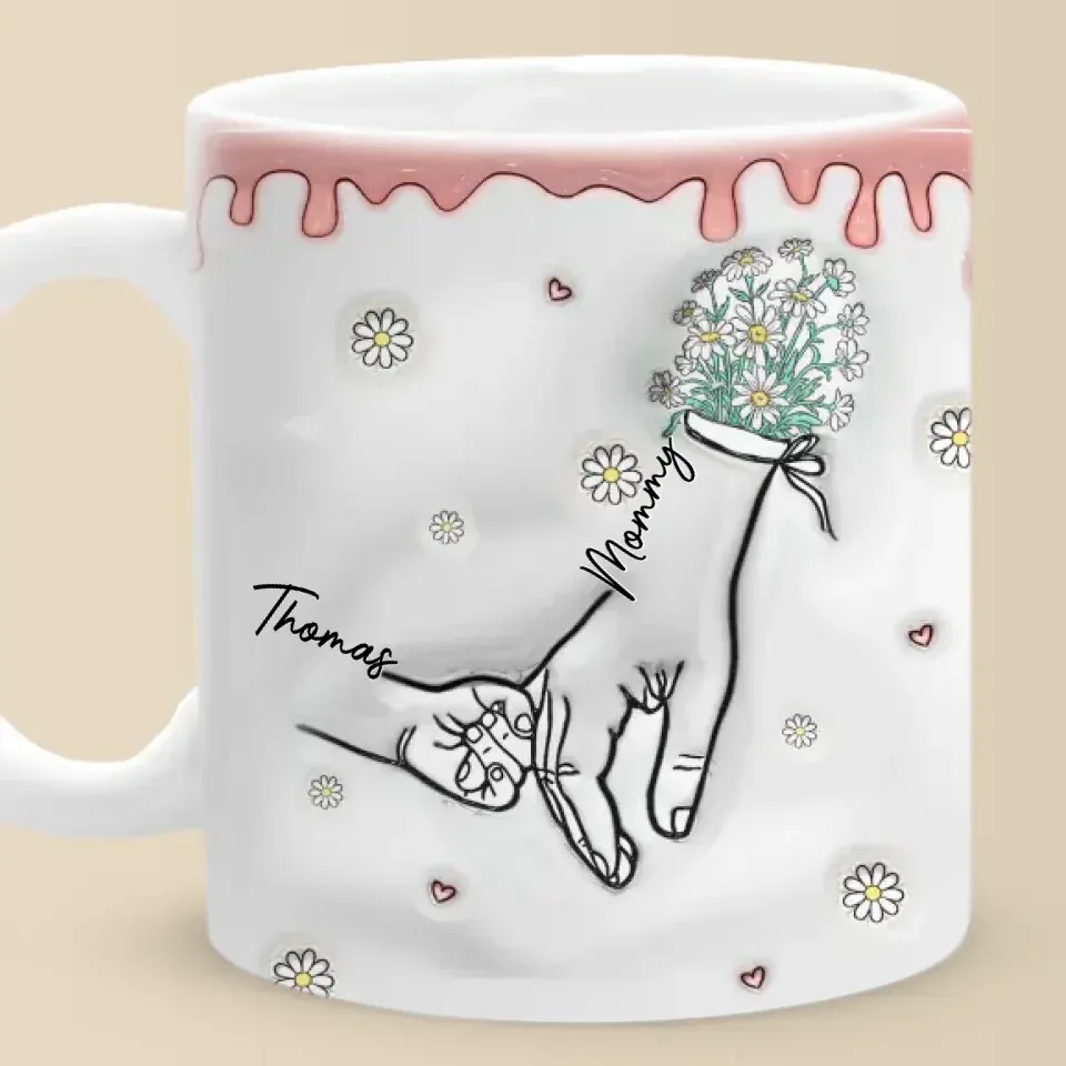 The Love Of A Mother Is Endless, The Wisdom Of A Grandmother Is Timeless - Family Personalized Custom 3D Inflated Effect Printed Mug - Gift For Mom, Grandma