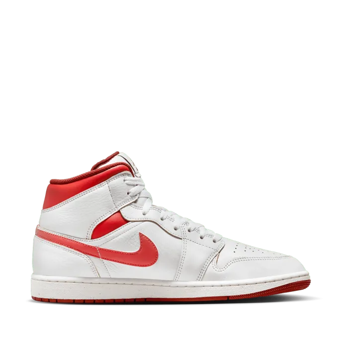 Air Jordan 1 Mid SE 'White and Dune Red'