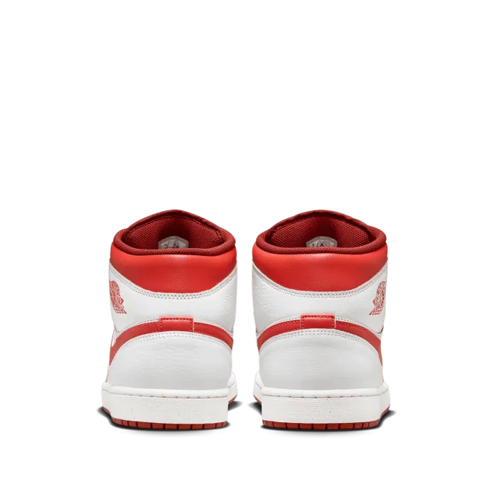 Air Jordan 1 Mid SE 'White and Dune Red'