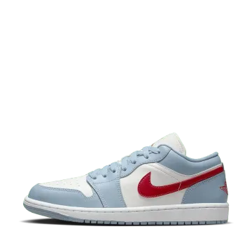 Wmns Air Jordan 1 Low 'Blue Grey and Dune Red'