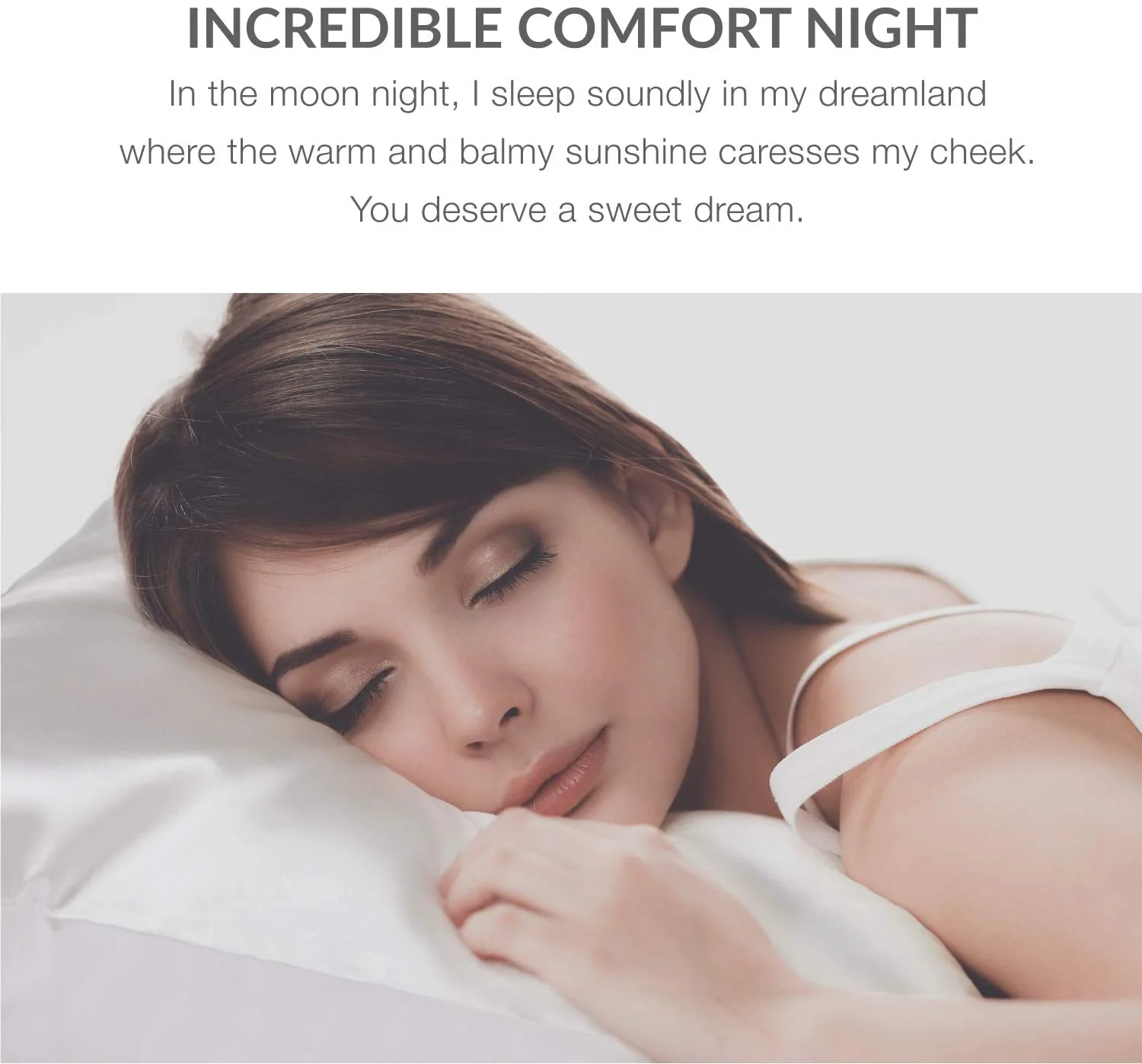Satin Pillowcase for Hair and Skin, 2-Pack Pillow Cases - Satin Pillow Covers with Envelope Closure,  Ivory