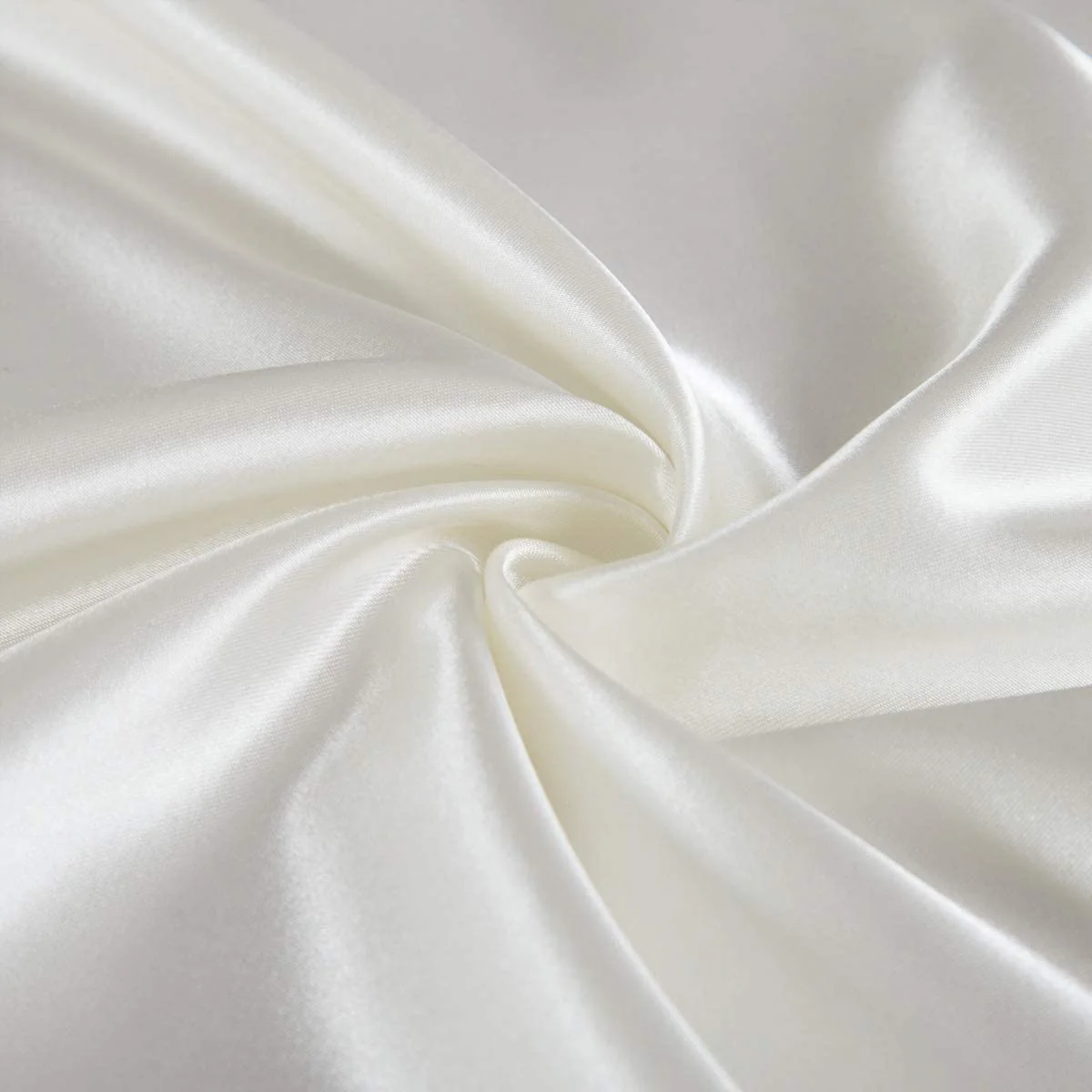 Satin Pillowcase for Hair and Skin, 2-Pack Pillow Cases - Satin Pillow Covers with Envelope Closure,  Ivory
