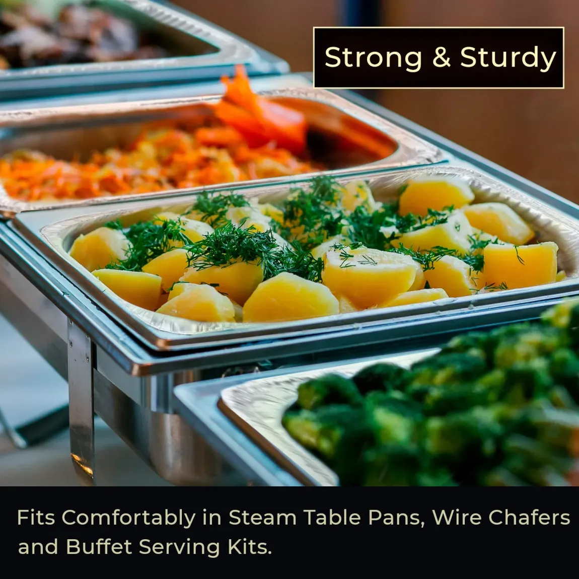 9x13 Aluminum Pans Disposable (30-Pack) - HEAVY DUTY - Half-Size Deep Foil Pans. Great for Baking, Cooking, Grilling, Serving & Lining Steam-Table Trays/Chafers. Pan Size - 12 1/2' x 10 1/4' x 2 1/2'
