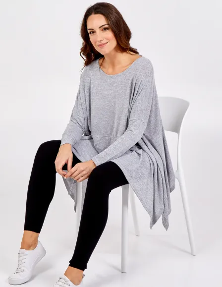 Oversized Hanky Hem Top