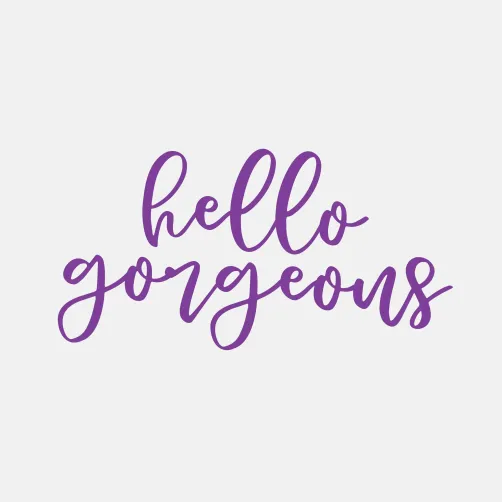 Hello Gorgeous Mirror Sticker