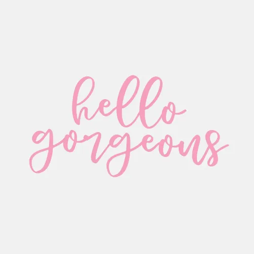 Hello Gorgeous Mirror Sticker