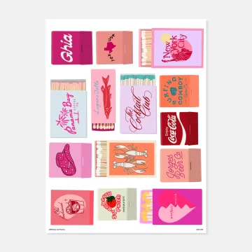 Matchbooks Print by Whiskey and Honey